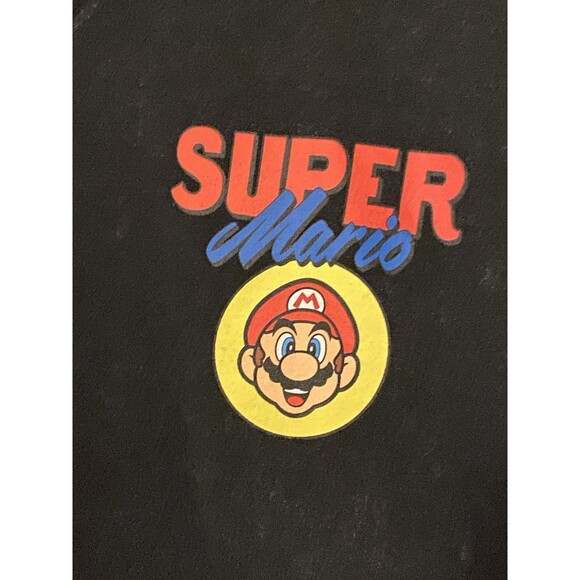 Super Mario Old Navy Black crew neck pullover sweatshirt Boys XL(14-16) - Picture 3 of 8